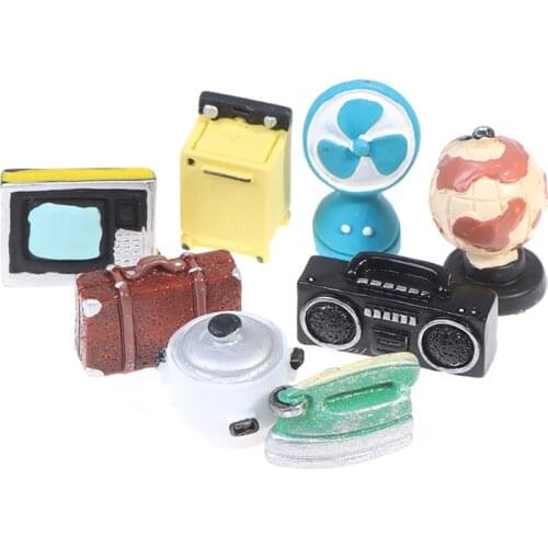 1Pcs Doll House Mini Furniture Decoration Television Washing Machine Rice Cooker Toys Accessories