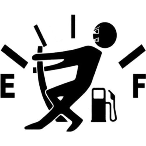 1Pcs Funny Car Sticker Reflective Hella flush Pull Pointer For Full Fuel Tank Future end point Car Sticker Vinyl Decal Wholesale