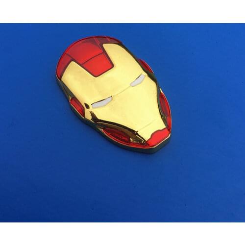 Disney Marvel Avengers Iron Man Personality 3D Three-dimensional Metal Modified Body Sticker Tail Decoration