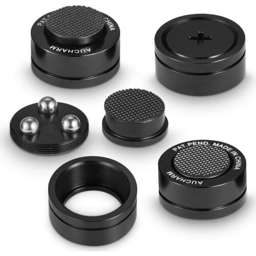 4PCS material HiFi Adjustable Isolation Stand Feet Amplifier Speaker DAC Spikes with Base Pads for all audio device