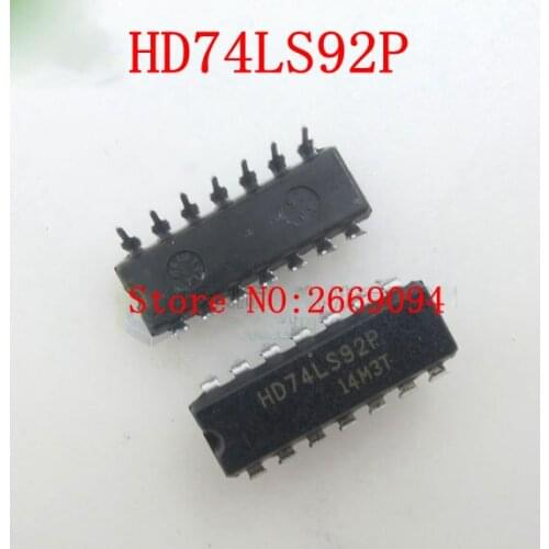 5PCS / 10PCS /50PCS /100PCS HD74LS92P DIP14 HD74LS92 DIP SN74LS92N 74LS92N 74LS92AN 74LS92 new