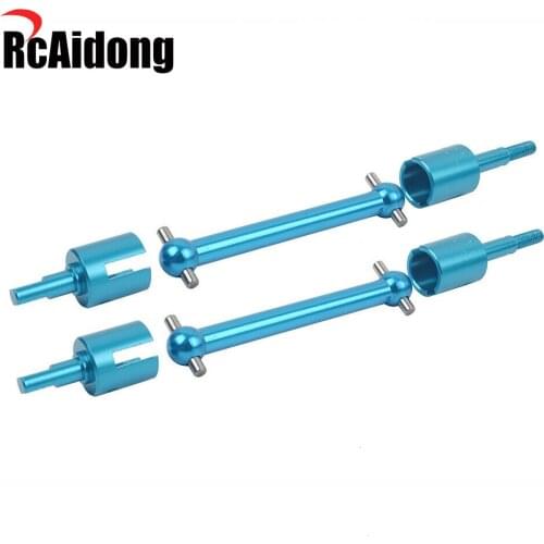 Aluminum Dog Bone Propeller Joint Shaft for 1/10 Tamiya TT-02B RC Buggy Car Upgrades Accessories - Blue