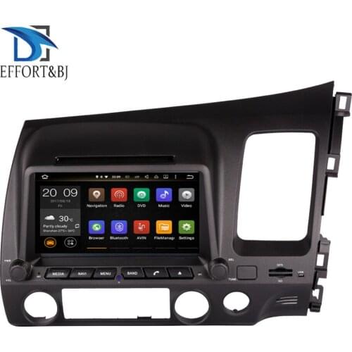 Android 10.0 Octa Core Car GPS Navigation For Honda Civic 2006-2011 Right Driving Auto Radio Stereo Multimedia DVD Player