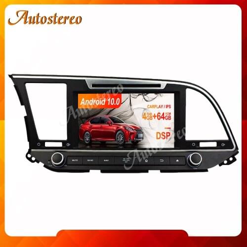 Android 9.0 DSP Autostereo Car DVD Player GPS Navigation For Hyundai Elantra 2016 Auto Head Unit Multimedia Player Tape Recorder