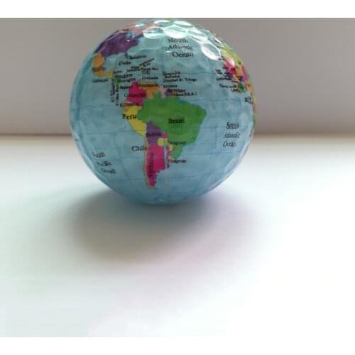 Globe Map Color Golf Balls Practice Golf Balls Golf Gift Balls