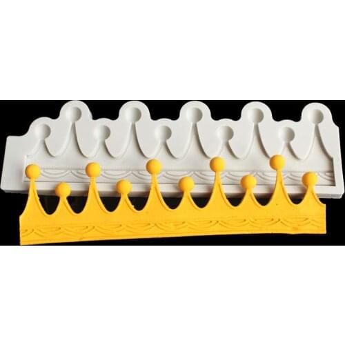 Diy Epoxy Mold Silicone Fudge Mold 3D Crown Shape Chocolate Mold Candy Mold Cake Decoration Tool Cake Topper