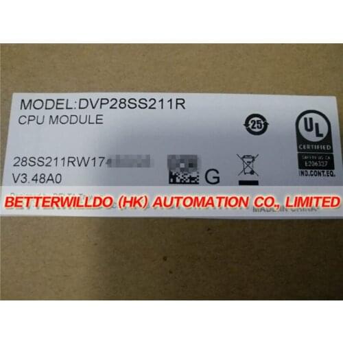 DVP28SS211R NEW IN BOX SS2 series PLC 24VDC 16DI 12DO Relay Standard 1 Year Warranty