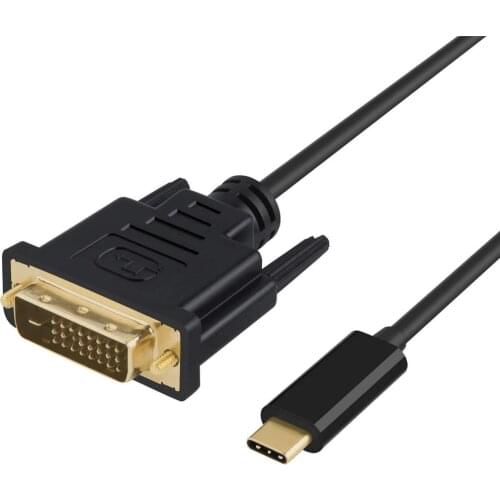 USB C to DVI Cable Type C to DVI D 24+1 Video Adapter 1080P 6FT/1.8M