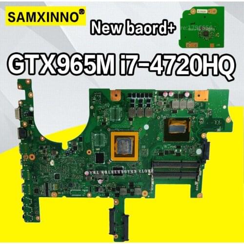 SAMXINNIO ROG G751JL Laptop motherboard For Asus G751JL G751JY G751J G751 Test original mainboard I7-4720HQ GTX965M-V2G