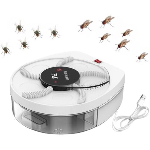 Upgraded USB Flytrap Automatic Pest Catcher Fly Killer Electric Fly Trap Device Insect Pest Reject Control Catcher Kitchen Home