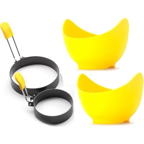 Egg Rings Set Breakfast Omelette Round Shaped Egg Pan Ring Nonstick Pan Omelette for Breakfast Molds,Loose Pie Pancake