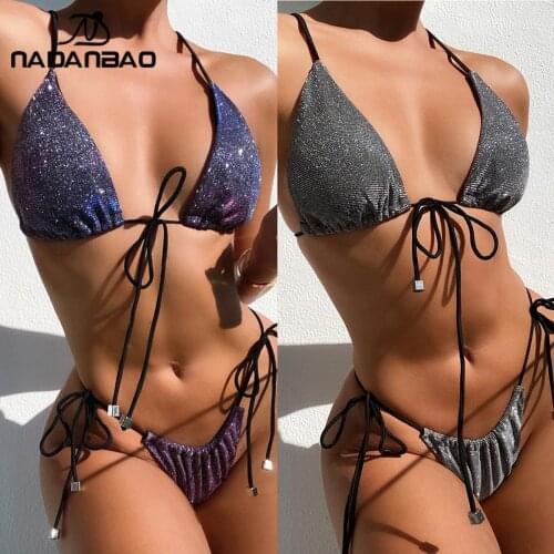 Nadanbao Apparel Shiny Swimwear