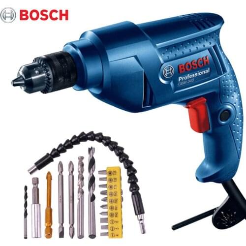 Original BOSCH GBM340 Classical Power Hand Drill DIY Electric 220V Power Driver Drill Bits Tool for Woodworking Steel Hole Drill