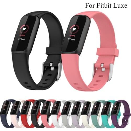 Strap For Fitbit Luxe Soft Sports Watch Band Accessories Replacement Silicone Wristband For Fitbit Luxe Bracelet New Wrist Strap