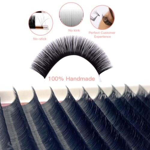 MASSCAKU Eyelashes Makeup Eyelash Extension Blooming Auto Fans Eyelash mega volume Lashes High Quality Natural Camellia Beauty