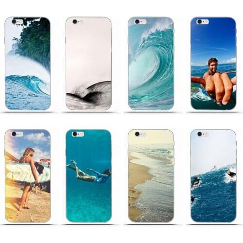 Surfing Wave Tumblr Good Vibrations For Xiaomi Redmi 5 4A 3 3S Pro Mi4 Mi4i Mi5 Mi5S Mi Max Mix 2 Note 3 4 Plus TPU Design Phone