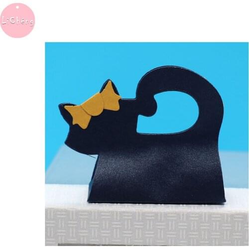 Cute Candy Box Slimline Card Dies Scrapbooking Birthday Paper Card Embossing Metal Craft Stencil Clear Stamps and Dies 2020