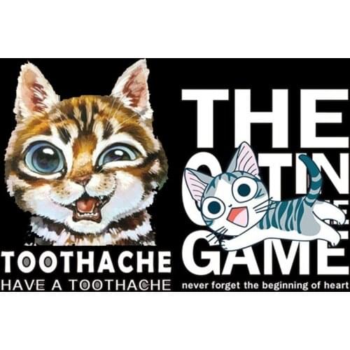 Cute Cheese Cat Iron On Patches For Clothes A-level Washable Patch Print On T-shirt Dresses Sweater Heat Transfer Appliqued