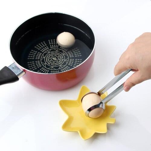 Cake Salad Serving BBQ Tongs Stainless Steel Clip Food Dessert Pick Egg Potato Clip Creative Egg Tong