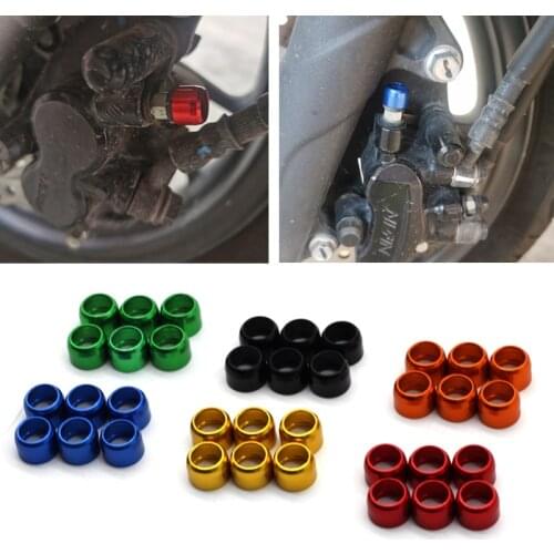 Universal For SUZUKI GSXR 600 750 1000 GSX1300R Motorcycle Aluminum Brake Caliper Screw Decorative Cover Protector Accessories