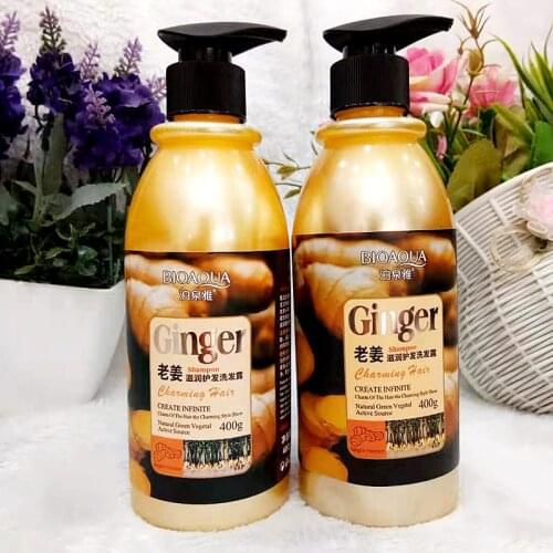 BIOAQUA Ginger moisturizing shampoo men and women oil control anti-dandruff anti-itch shampoo repair dry shampoo