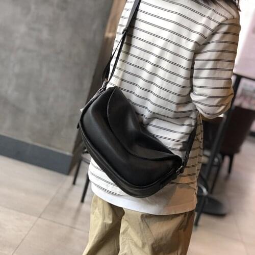 Retro fashion high quality natural cowhide leather ladies shoulder bag simple casual daily weekend soft leather messenger bag