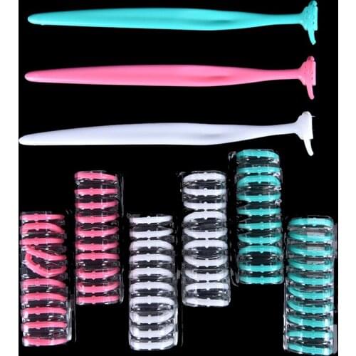 1pc Teeth Stick+20pcs Replacement Dental Floss Head Interdental Dental Oral Care Clean Brush Toothpicks Tools