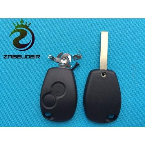 10Pcs/Lot Of New Replacement 2/3 Buttons Remote Key Blank Case Shell For Renault Cover No Logo Uncut Blade Car Accessories Parts