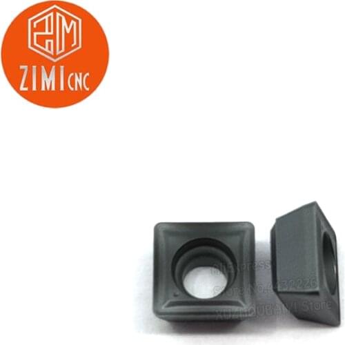 10pcs SPMG050204-NM Carbide Insert Square U Drill Water Jet Drill Blade Violent Drill Blind Hole Drilling Blade Lathe Accessori