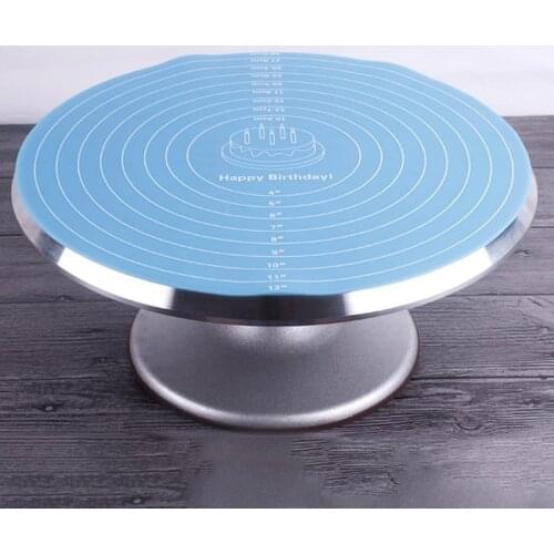 12inch Multi-function Cooking Pad Blue Pink Round Silicone Placemat Cake Mat Noodle Pad Placemat Baking Tool Kitchen Accessories