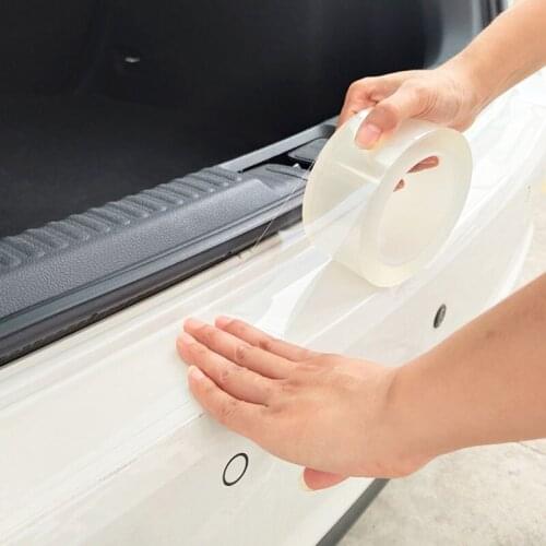 Car Stickers Car Door Sill Protector Multifunction Nano Sticker for Porsche Cayenne Macan Macan S Panamera Cayman Carrera