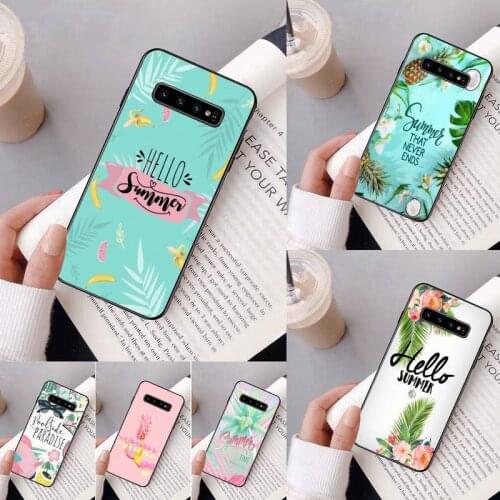 Summer wallpapers Phone Case For Samsung Galaxy A50 A30 A71 A40 S10E A60 A50s A30s Note 8 9 S10 Plus S10 S20 S8