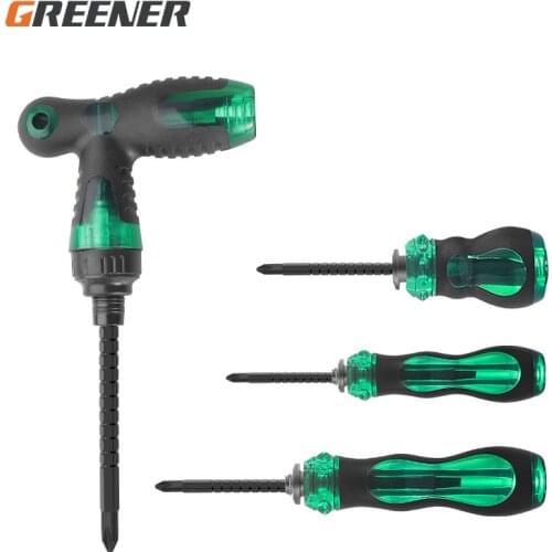 Greener Dual Purpose Screwdriver Short Shank one word Cross Bits Repair Tool Bits Screwdriver Kit Hand tools