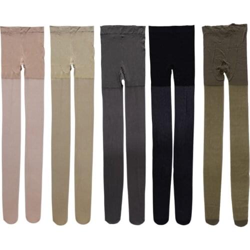 Pregnant Women High Waist Control Top Elastic Toe Silk Stockings Tights Pantyhose E06F