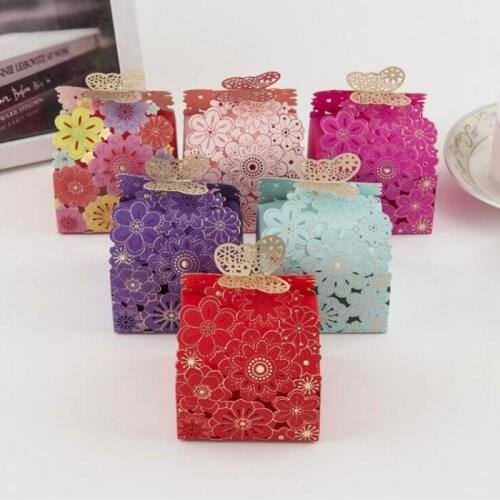 Candy box bag chocolate paper gift package for Birthday Wedding Party favor Decoration supplies DIY baby shower butterfly