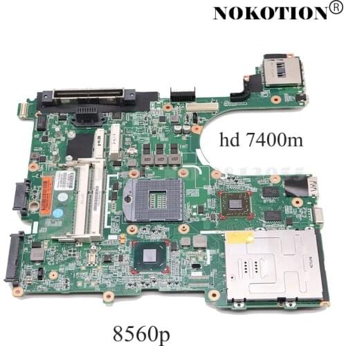 NOKOTION 684323-001 Main board For HP Elitebook 8560P laptop motherboard QM67 HD7400M Graphics DDR3