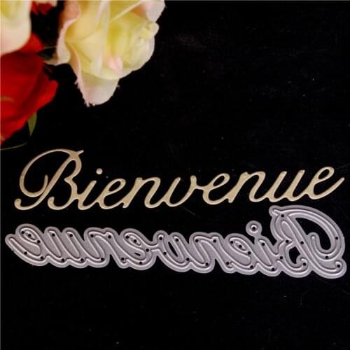 French Word Metal Cutting Dies for Diy Scrapbooking CutPaper Card Making Embossing I Love You