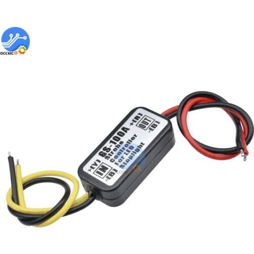 NEW Auto Car 12V GS-100A LED Brake Stop Light Strobe Flash Flashing Controller Box diy kit
