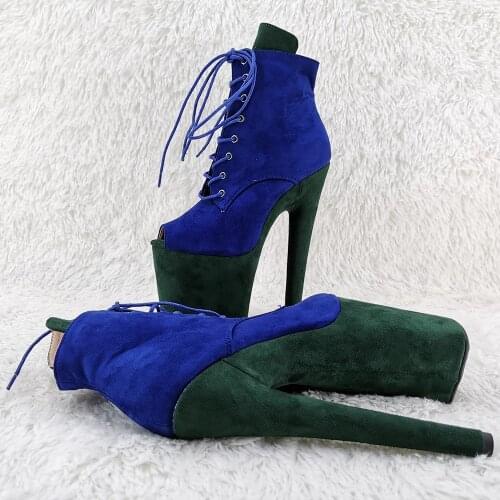 Leecabe 20CM/8inches Pole dancing shoes High Heel platform Pole Dance boot