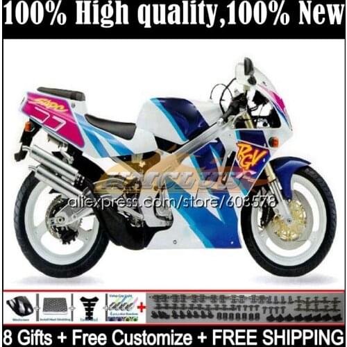 OEM Bodys For SUZUKI RGV250 RGVT RGV 250 SAPC VJ21 18CL.85 RGVT-250 VJ 21 RGVT250 88 89 RGV-250 1988 1989 Fairings Hot blue