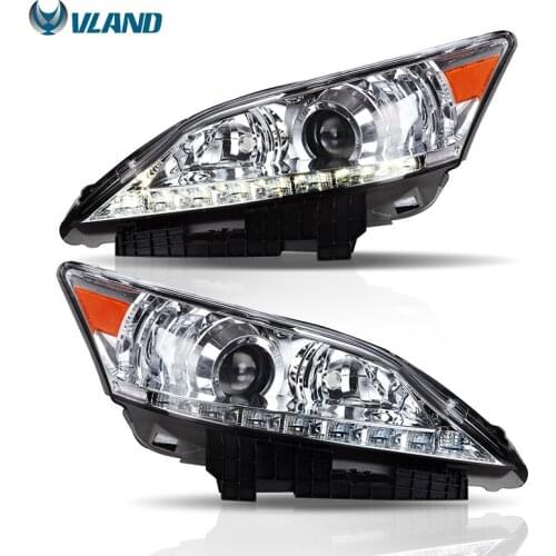 Vland factory manufacture ES350 2010-2012 LED Headlights LED DRL H/L Beam Front Lamps