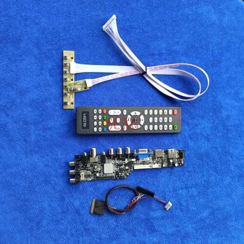 Fit LTN133AT27/LTN133AT28 Kit Digital signal LCD LED DVB AV VGA USB HDMI-compatible 1366*768 40 Pin LVDS Screen controller board