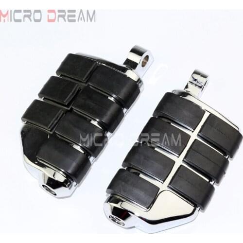 1 Pair Motorbike Highway Foot Rests Chrome Male Mount Foot Pegs Footrest for Harley Honda Yamaha Sportster Softail Dyna Touring