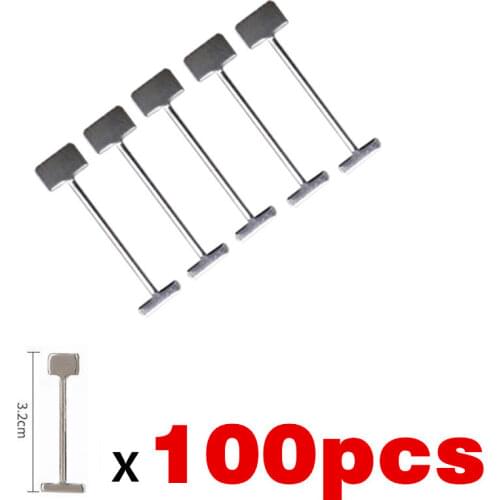 100 Pcs Replacement Steel Needles for Flooring Wall Tile Leveling System Leveler Replaceable Pin Tiling Construction Tools 1.5mm