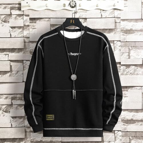 Elena Store New Model Men Sweatshirt Hoodie Spring and Autumn Street Men Wear Hip-Hop Casual Fashion Loose Male Pullover