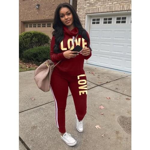 Womens Tracksuits Letter Printed Oversized Sweatshirts Matching Sweatpants Loungewear Overalls 2021 Outfits Sportswear Clothing