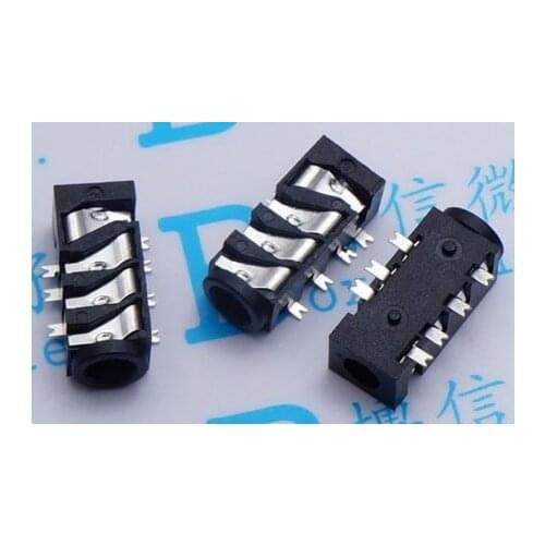 10PCS/Lot 3.5mm Female Audio Connector 7 Pin SMT SMD Headphone Jack Socket PJ-393 PJ393 PJ382