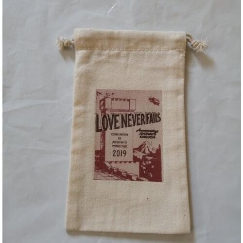 1000pcs/Lot) customize cotton pouch bag with logo