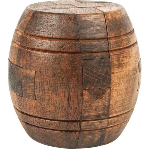 3D Wine Bucket Russia Luban lock Educational Toy Educational Wood Puzzles For Adults Kids Brain Teaser Children Antistress Gift