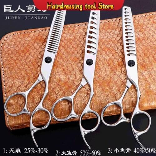 440c High-end Hairdressing Scissors Flat Shear Thinning Tooth Shear Set Salon Haircut Hairdressing Tools Japan Model Number Size